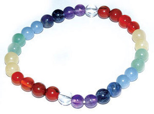 6mm 7 Chakra bracelet H558-JB67CHA