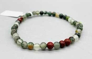 4mm Bloodstone bracelet H558-JB4BLO