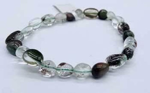 Quartz, Phantom gemstone bracelet H558-JBG382