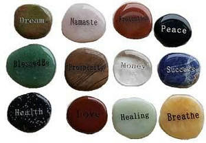 Inspirational Word worry stone (various words) H558-GWWOR