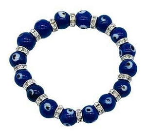 8mm Evil Eye, Blue bracelet H558-JB10006