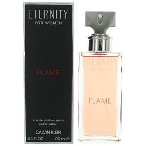 Eternity Flame by Calvin Klein, 3.4 oz Eau De Parfum Spray for Women R654-awetfla34s