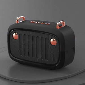 Color: BLACK - Retro Look FM Radio And Bluetooth Speaker K290-39904876691542