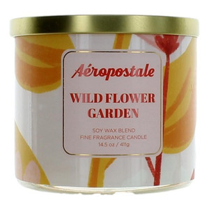 Aeropostale 14.5 oz Soy Wax Blend 3 Wick Candle - Wild Flower Garden R654-capwfg145