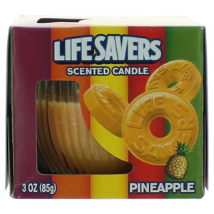Life Savers Scented Candle 3 oz Jar - Pineapple R654-clivep3