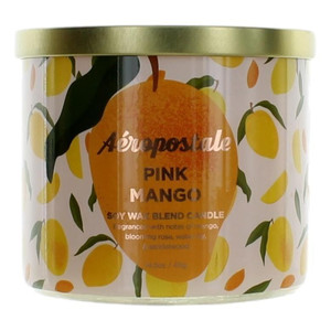 Aeropostale 14.5 oz Soy Wax Blend 3 Wick Candle - Pink Mango R654-cappm145