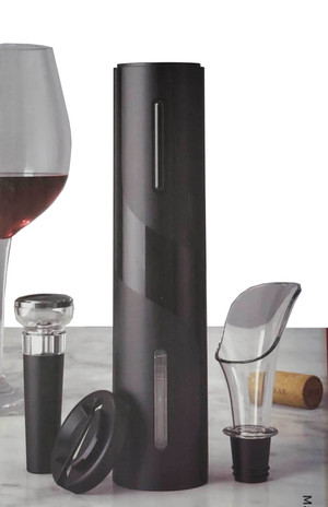 Wine And Dine Auto Powered Wine Set Uncork, Pour And Preserve K290-50146729754897