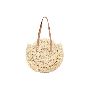 Color: Sandy Beige - Summery Vibes All Natural Hand Made Handbag K290-39365023137878