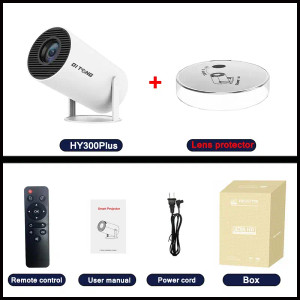 Color: Color4, Plug Type: US PLUG - DITONG hy300 pro Projector 4K Android11 Dual Wifi6 260ANSI BT5. F640-12000042128067716