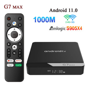 Color: Gold, Plug Type: US Plug - G7 Max Smart TV Box Android 11 S905X4 4GB 64GB 1000M AV1 4K HD 2. F640-12000034874115026