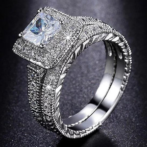 Ring Size: 7 - Meant To Be Together Ring And Band K290-5655684841507