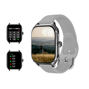 Color: GRAY - LAXASFIT H9 Smartwatch Dial to Answer Calls Calorie Tracking Heart Rate Blood Oxygen  F640-12000037991601722