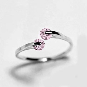 Style: Pink Stones - Silver 925 - Match Made in Heaven Rings in Silver/Gold/Rose Gold and Clear or  K290-1250429424