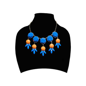 Color: BLUE - CORAL - Bubble Drizzle ..Necklace And Earrings Set.. K290-40120693063766