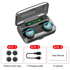 F9-3 Wireless Earbuds Waterproof Noise Canceling Earphones In-Ear Stereo Headphones With Charging C K484-PEL_0QJ4IYO3