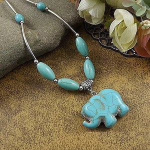 Elephanta Turquoise Necklace F369-1224613573
