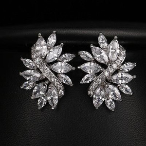 Marvelous Marquis Cut Statement Stud Earrings K290-13711796895779