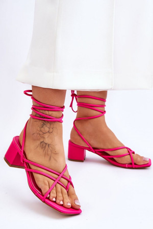 pink - Strappy sandals model 180119 Step in style U704-180119