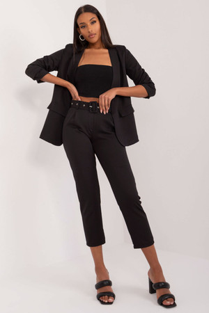 black - Women trousers model 197064 Och Bella U704-197064