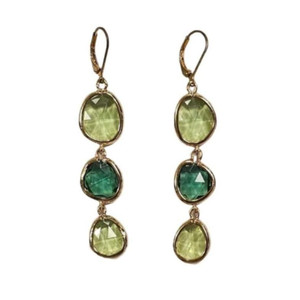 Color: SEA GREEN - Serena Ombre Style Gem Drop Earrings K290-39530501776