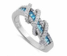 Color: LIGHT BLUE,Size: 8 - Prosper Rings In Various Colors And Combinations K290-47681766949137