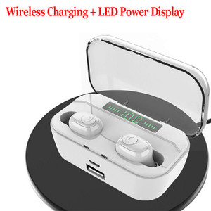 G6s Bluetooth Earphones TWS Wireless 5.0 Handsfree Earphone Sports Bass Earbuds with Mic 3500mAh Ch K484-PEL_09ACOH2S
