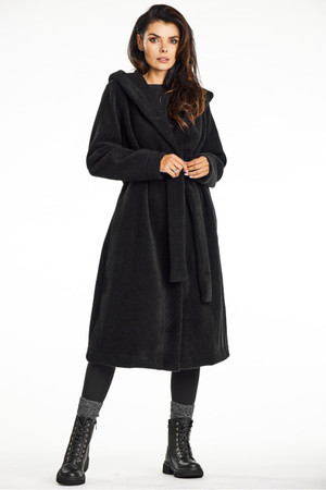 black - Coat model 200555 awama U704-200555