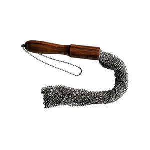 Rouge Beaded Metal Flogger Silver A451-86255