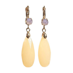Color: ROSE QUARTZ - Ear Candy Drop Earrings K290-50685846061329