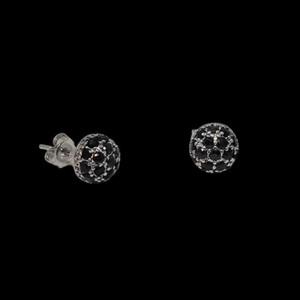 Color: BLACK - Crystal Love Pave Crystal Cluster Studs in 4 Colors K290-50696726970641