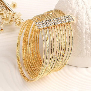 Style: Gold - Luxor Crystal Bangles 12 Of Them Together K290-39091766736