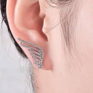 Style: Silver Wing - Angel Wings Fine Earrings K290-7195133280291