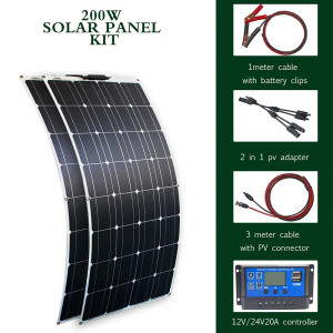 Color: dark blue, Ships From: CHINA - Top Solar panel kit and 300w 200w 100w flexible solar panels  F640-12000044829709991