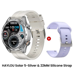 Color: Gold, Ships From: CHINA - New! HAYLOU Solar 5 Voice Calling Smartwatch 1.58'' AMOLED Display F640-12000044615783311