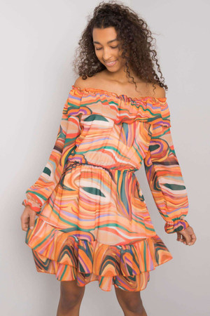 orange - Daydress model 169534 Italy Moda U704-169534