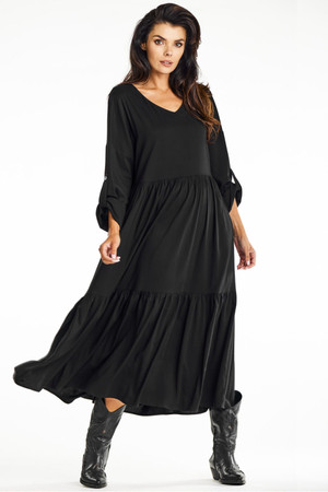 black - Daydress model 200586 awama U704-200586