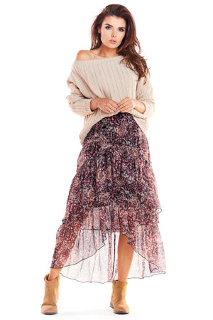 multicolor - Skirt model 139550 awama U704-139550