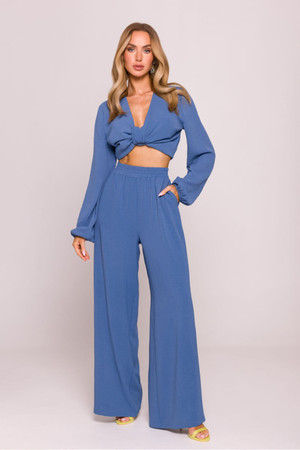 blue - Women trousers model 213675 Moe U704-213675