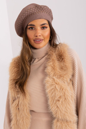 brown - Beret model 208244 AT U704-208244