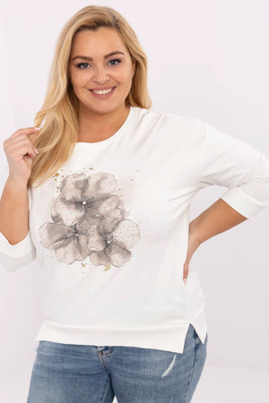 beige - Plus size blouse model 212701 Relevance U704-212701