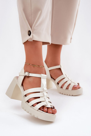 beige - Heel sandals model 212575 Step in style U704-212575