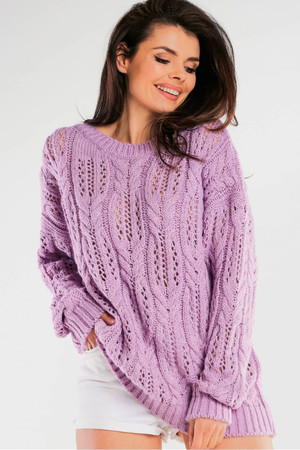 violet - Jumper model 166866 awama U704-166866