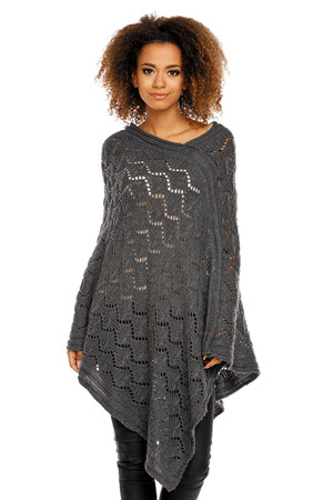 grey - Poncho model 94521 PeeKaBoo U704-94521