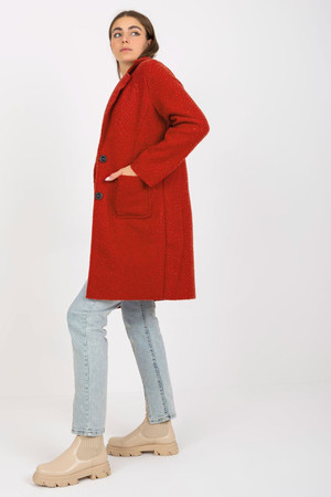 orange - Coat model 172449 Och Bella U704-172449