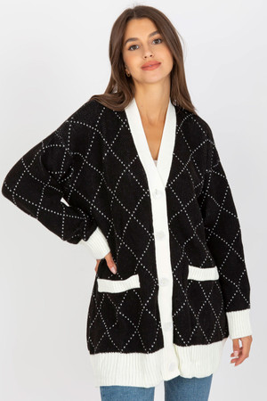 black - Cardigan model 170816 Rue Paris U704-170816