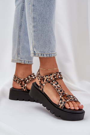 brown - Platform sandals model 210158 Step in style U704-210158