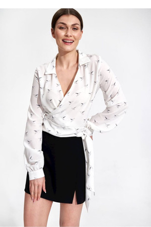 beige - Blouse model 167246 Figl U704-167246