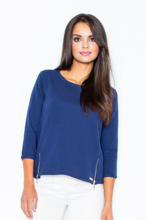 blue - Sweatshirt model 43858 Figl U704-43858