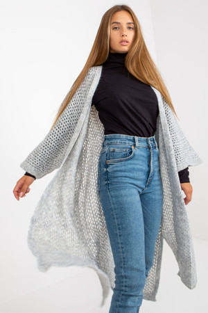 grey - Cardigan model 170996 Och Bella U704-170996