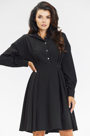 black - Daydress model 200589 awama U704-200589